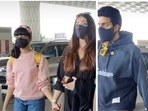 Aishwarya Rai with Aaradhya Bachchan and Abhishek Bachchan. Aishwarya Rai with Aaradhya Bachchan and Abhishek Bachchan.