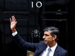 Rishi Sunak: Britain's new Prime Minister Rishi Sunak waves as he enters Number 10 Downing Street.