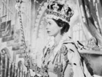(FILES) In this file photo taken on June 2, 1953 Queen Elizabeth II of Great Britain poses on her Coronation day, in London. - The coronation of King Charles III will take place on May 6, 2023, Buckingham Palace announced on October 11, 2022. The Crown Jewels will form the centrepiece of King Charles III's coronation, and symbolise the power and history of the British monarchy. (Photo by INTERCONTINENTALE / AFP)(AFP) (FILES) In this file photo taken on June 2, 1953 Queen Elizabeth II of Great Britain poses on her Coronation day, in London. - The coronation of King Charles III will take place on May 6, 2023, Buckingham Palace announced on October 11, 2022. The Crown Jewels will form the centrepiece of King Charles III's coronation, and symbolise the power and history of the British monarchy. (Photo by INTERCONTINENTALE / AFP)(AFP)