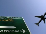 London's Heathrow Airport: A British Airways passenger plane prepares to land at Terminal 5 at Heathrow Airport in London.