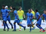 Indian junior men's hockey team scored a last-minute goal to play out a thrilling 5-5 draw against Australia(Hockey India) Indian junior men's hockey team scored a last-minute goal to play out a thrilling 5-5 draw against Australia(Hockey India)