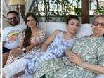 Saif Ali Khan with Sharmila Tagore, Saba Ali Khan and Soha Ali Khan. Saif Ali Khan with Sharmila Tagore, Saba Ali Khan and Soha Ali Khan.