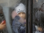 Russia-Ukraine War: A boy evacuated from the Russian-controlled city of Kherson.
