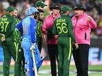 Babar Azam asking the umpire for an explanation(Getty) Babar Azam asking the umpire for an explanation(Getty)
