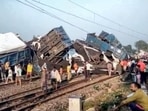 Dhanbad: Restoration work underway after coal wagons of a goods train derailed between Koderma and Manpur railway section, in Jharkhand's Dhanbad division, Wednesday, Oct. 26, 2022. Dhanbad: Restoration work underway after coal wagons of a goods train derailed between Koderma and Manpur railway section, in Jharkhand's Dhanbad division, Wednesday, Oct. 26, 2022.