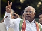 Congress President-elect Mallikarjun Kharge addresses the ceremony for presentation of certificate of election to him, at AICC Headquarters, in New Delhi, Wednesday. Congress President-elect Mallikarjun Kharge addresses the ceremony for presentation of certificate of election to him, at AICC Headquarters, in New Delhi, Wednesday.