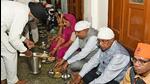 The langar at Golden Temple gives you a glimpse of a world of equality, where several hundreds of devotees from almost everywhere, relish the same meal, sitting together, making a colourful ocean. (Above) Indian vice president Jagdeep Dhankar with his wife Sudesh Dhankhar eats langar during their visit to Golden Temple, in Amritsar. (ANI) The langar at Golden Temple gives you a glimpse of a world of equality, where several hundreds of devotees from almost everywhere, relish the same meal, sitting together, making a colourful ocean. (Above) Indian vice president Jagdeep Dhankar with his wife Sudesh Dhankhar eats langar during their visit to Golden Temple, in Amritsar. (ANI)