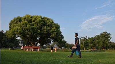 The renovation of fountains at the Rose Garden will be proposed at the Chandigarh MC finance panel meeting. (HT File)