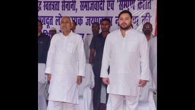 Bihar chief minister Nitish Kumar and his deputy Tejashwi Yadav will address joint meetings. (PTI) Bihar chief minister Nitish Kumar and his deputy Tejashwi Yadav will address joint meetings. (PTI)