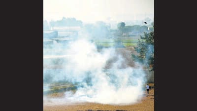 Haryana reported 123 fresh cases of farm fires on Wednesday, taking the total number of active fire locations (AFLs) to 1,495 in the state. (HT File Photo)