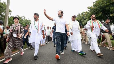 The state Congress unit is planning a state-wide bus tour across Karnataka ahead of assembly elections (Congress Twitter) The state Congress unit is planning a state-wide bus tour across Karnataka ahead of assembly elections (Congress Twitter)