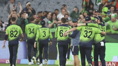 Ireland produced a disciplined bowling performance to restrict England's big hitters (AP) Ireland produced a disciplined bowling performance to restrict England's big hitters (AP)
