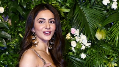 Rakul Preet Singh poses for the camera. (PTI) Rakul Preet Singh poses for the camera. (PTI)