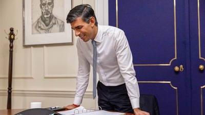 Rishi Sunak: New UK PM Rishi Sunak is seen. (PTI) Rishi Sunak: New UK PM Rishi Sunak is seen. (PTI)