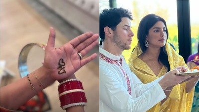 Priyanka Chopra earlier celebrated Karwa Chauth in Los Angeles. (Instagram) Priyanka Chopra earlier celebrated Karwa Chauth in Los Angeles. (Instagram)