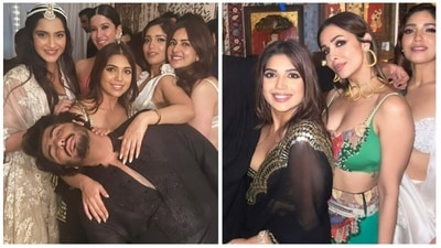 Bhumi Pednekar's ensemble has been created by the designer duo Abu Jani and Sandeep Khosla and she was 'styled by the best,' Rhea Kapoor. (Instagram)