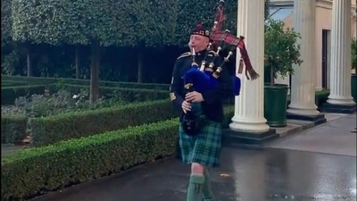 King Charles III: King Charles III's piper has played for the first time to wake His Majesty at Clarence House. King Charles III: King Charles III's piper has played for the first time to wake His Majesty at Clarence House.