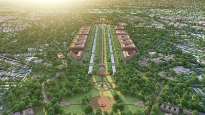 Shram Shakti and Transport Bhawans are located on two adjacent plots spread across 5.5 acres. (HT PHOTO) Shram Shakti and Transport Bhawans are located on two adjacent plots spread across 5.5 acres. (HT PHOTO)