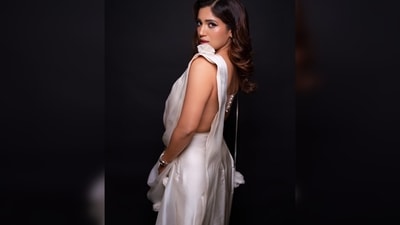 Bhumi Pednekar looked like a dream as she posed some elegant poses in the designer couture. (Instagram/@bhumipednekar)