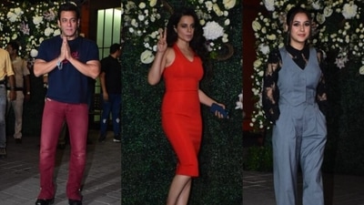 Salman Khan, Kangana Ranaut, Shehnaaz Gill attended Aayush Sharma's birthday party. Salman Khan, Kangana Ranaut, Shehnaaz Gill attended Aayush Sharma's birthday party.