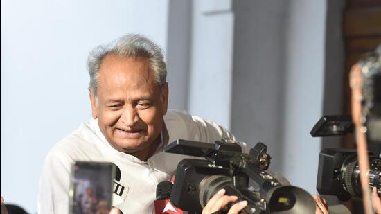 Rajasthan chief minister Ashok Gehlot. (Hindustan Times) Rajasthan chief minister Ashok Gehlot. (Hindustan Times)