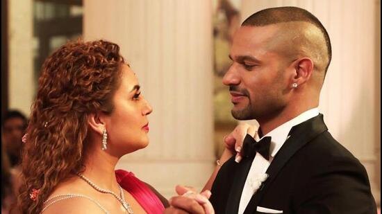 Shikhar Dhawan and Huma Qureshi in a still from Double XL. (Photo: Instagram/iamhumaq)