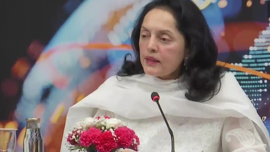 Ruchira Kamboj, India's Permanent Representative to the UN, Counter-Terrorism Committee Chair, speaks at an event on Wednesday. (ANI)) 