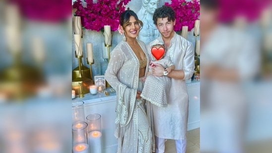 "Such a beautiful Diwali celebration with my ♥️. Happy Diwali everyone. Sending joy and light to you all. #diwali," Nick Jonas captioned his Instagram post.(Instagram/@nickjonas)