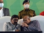 Governor Ramesh Bais with Jharkhand CM Hemant Soren. (HT Archives)