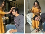 Kartik Aaryan with Kritika Tiwari on Bhai Dooj. Kartik Aaryan with Kritika Tiwari on Bhai Dooj.