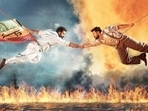 Jr NTR and Ram Charan in a still from SS Rajamouli's RRR.