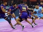 Still from the PKL match(Pro Kabaddi) Still from the PKL match(Pro Kabaddi)