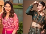 Madhuri Dixit gets a compliment from Raveena Tandon on her new photoshoot. Madhuri Dixit gets a compliment from Raveena Tandon on her new photoshoot.