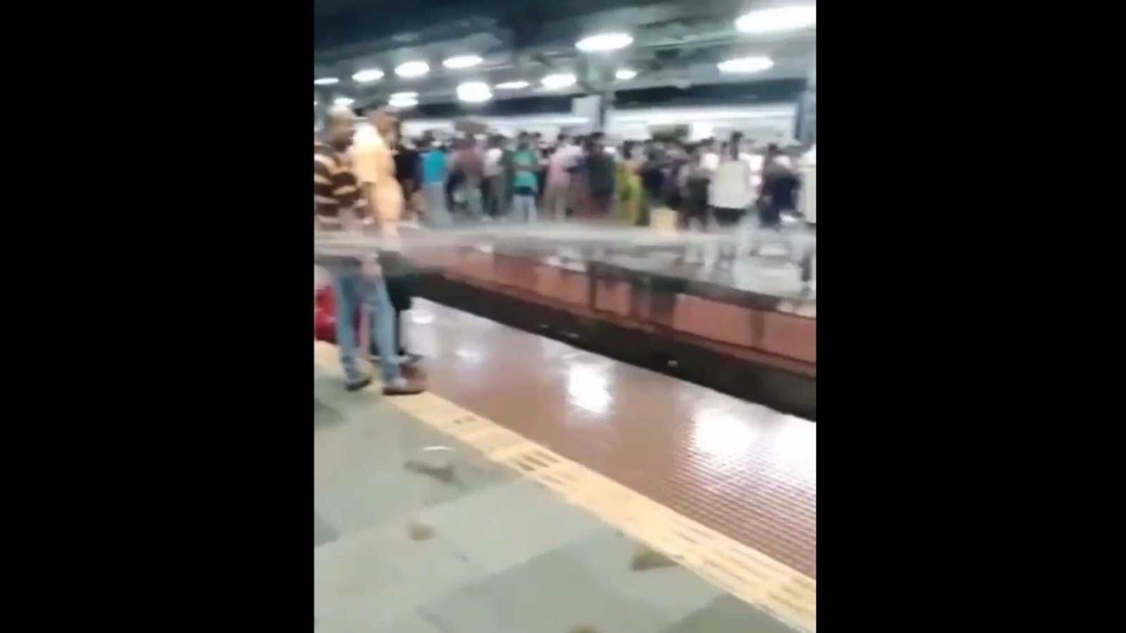 Faulty water tap at railway station drenches passengers, video goes