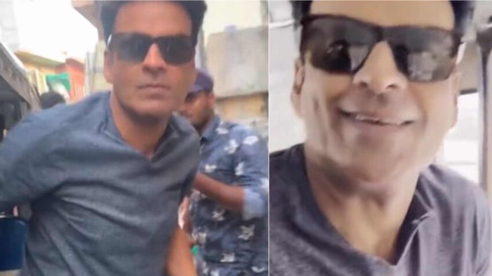 Manoj Bajpayee takes an autorickshaw ride in Jodhpur. Watch Bollywood