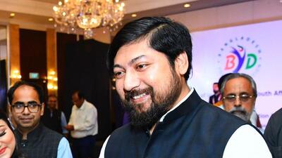 Union minister of state Nisith Pramanik was inducted in the Union council of ministers in July 2021 after he defeated Udayan Guha in the Bengal assembly elections from Dinhata assembly segme (Twitter/NisithPramanik) Union minister of state Nisith Pramanik was inducted in the Union council of ministers in July 2021 after he defeated Udayan Guha in the Bengal assembly elections from Dinhata assembly segme (Twitter/NisithPramanik)