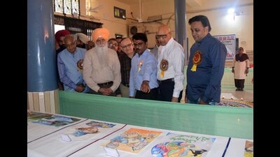 Minister of Local Government Inderbir Singh Nijjar attended the function organized at Atma Nand Jain School to celebrated the 153rd birth anniversary of Acharya Sri Mad Vijay Vallabh Surishwar in Ludhiana on Thursday. (Photo by Harvinder Singh/Hindustan Times) Minister of Local Government Inderbir Singh Nijjar attended the function organized at Atma Nand Jain School to celebrated the 153rd birth anniversary of Acharya Sri Mad Vijay Vallabh Surishwar in Ludhiana on Thursday. (Photo by Harvinder Singh/Hindustan Times)