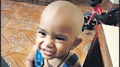 Mumbai, India - Oct 24, 2022 : A 16-month-old girl was mauled to death by a leopard in the early hours of Diwali, on Monday, in Aarey Milk Colony, Goregaon, in Mumbai, India, on Monday, Oct 24, 2022. The child, Itika Lot, was picked up by the animal a stone's throw away from her doorstep at 5:45am. Her mother, Bharati, had left the front door open as she went outside to light a diya in a mandir just a few feet away from their home, to commemorate the first day of Diwali, when Itika followed her out. The family lives at Aarey Colony's Dairy Unit No. 15. The settlement borders the recently notified forest area of Aarey, now under the administrative control of Sanjay Gandhi National Park (SGNP).(Photo by Vijay Bate/HT Photo)
