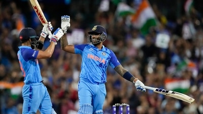 Virat Kohli (L) and Suryakumar Yadav (AP)