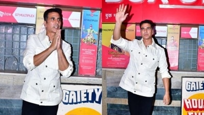 Akshay Kumar at the Gaiety Galaxy in Mumbai. Akshay Kumar at the Gaiety Galaxy in Mumbai.