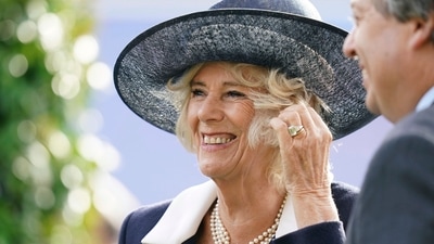 Queen Consort Camilla- Meghan Markle: Britain's Camilla, the Queen Consort in Berkshire, England. (AP)