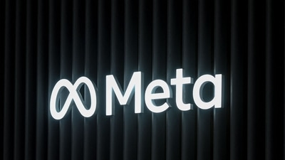 In this file photo taken on May 22, 2022 this photograph shows the logo of US multinational technology conglomerate Meta. (AFP)