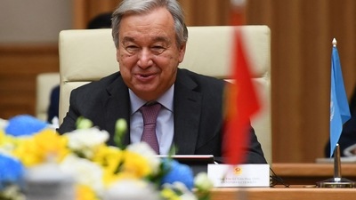 United Nations Secretary General Antonio Guterres speaks. (AFP)