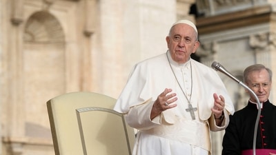 Pope Francis: Pope Francis attends the weekly general audience. (Reuters)