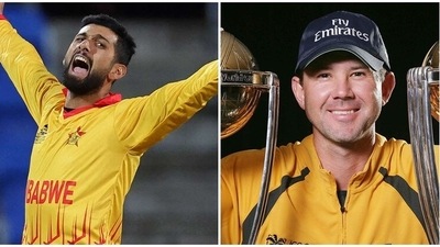 Sikandar Raza and Ricky Ponting