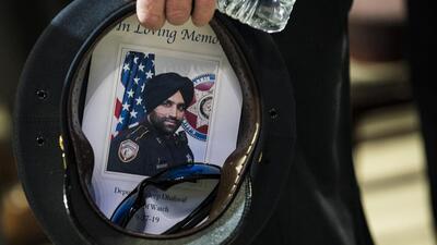 After the death penalty was awarded to Robert Solis, the man convicted of murdering Sandeep Dhaliwal, the first turbaned Indian-American Sikh police officer in the Texas while making a traffic stop in 2019, his kin in Kapurthala said they felt relieved as justice was finally delivered. (AP File Photo)