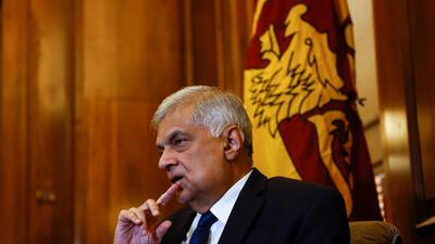 Sri Lankan President Ranil Wickremesinghe. (REUTERS Photo)