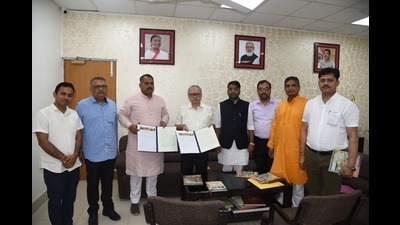 The MoU signing ceremony underway on Thursday. (HT Photo)