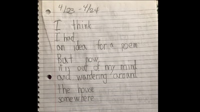 Fourth grader's poems (Twitter/@grubreport) Fourth grader's poems (Twitter/@grubreport)
