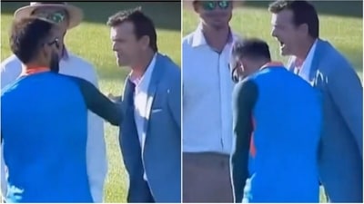 Adam Gilchrist meets Virat Kohli (Twitter) Adam Gilchrist meets Virat Kohli (Twitter)